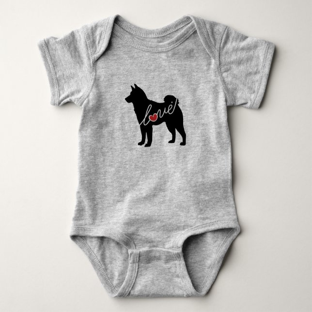 Shiba Inu Liebe Baby Strampler (Vorderseite)