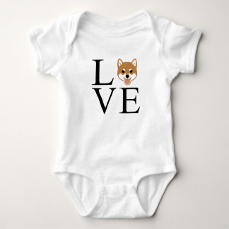 Shiba Inu Liebe Baby Strampler