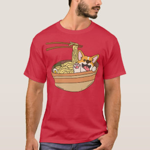 Shiba Inu Lieben Ramen Noodles Japanisches Essen 2 T-Shirt