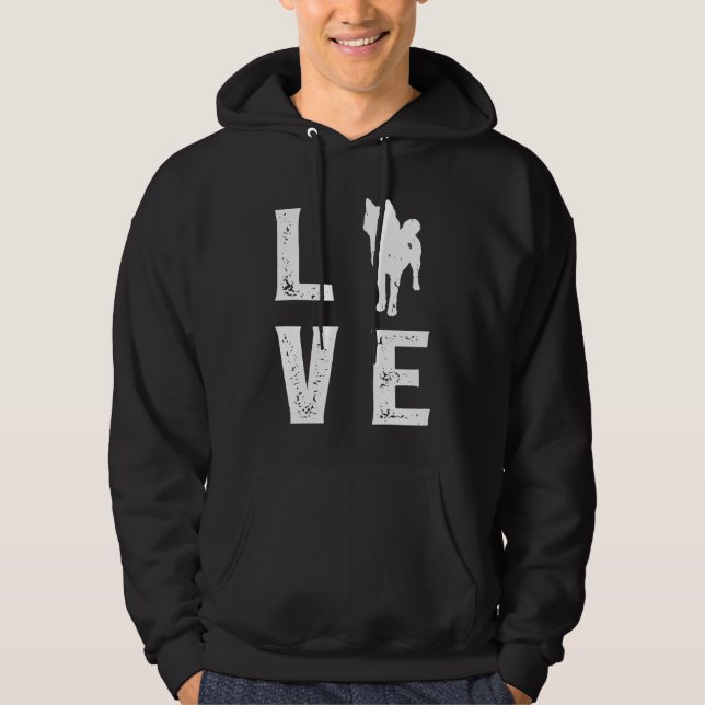Shiba inu Love Hoodie (Vorderseite)