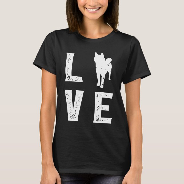 Shiba inu Love T-Shirt (Vorderseite)