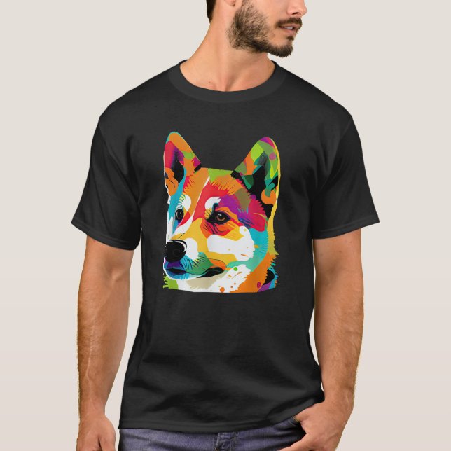 Shiba Inu Lovers Pop Art Shiba Inu Mom  T-Shirt (Vorderseite)