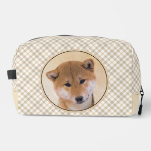 Shiba Inu Malerei Rotes Niedliches Original Hausti Waschbeutel