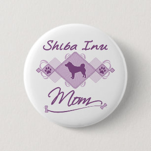 Shiba Inu Mama Button