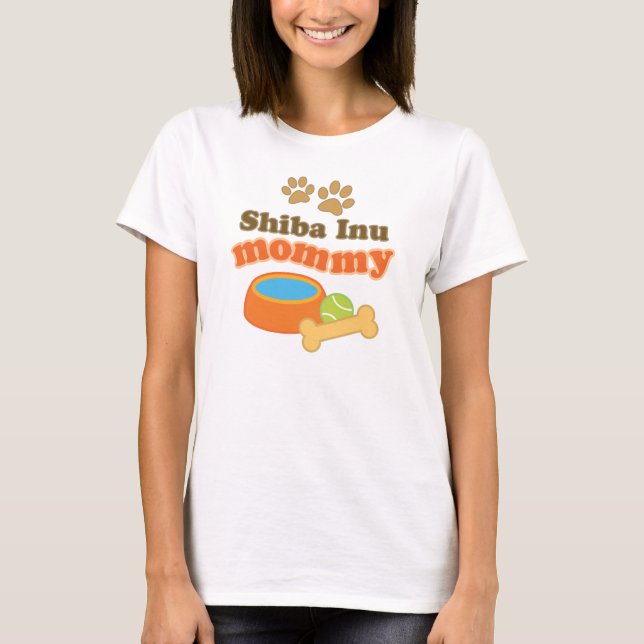 Shiba inu Mama-Hundezucht-Geschenk T-Shirt (Vorderseite)