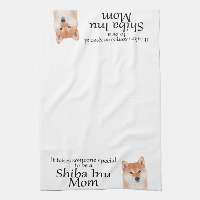 Shiba Inu Mama Küchentücher (Vertikal)