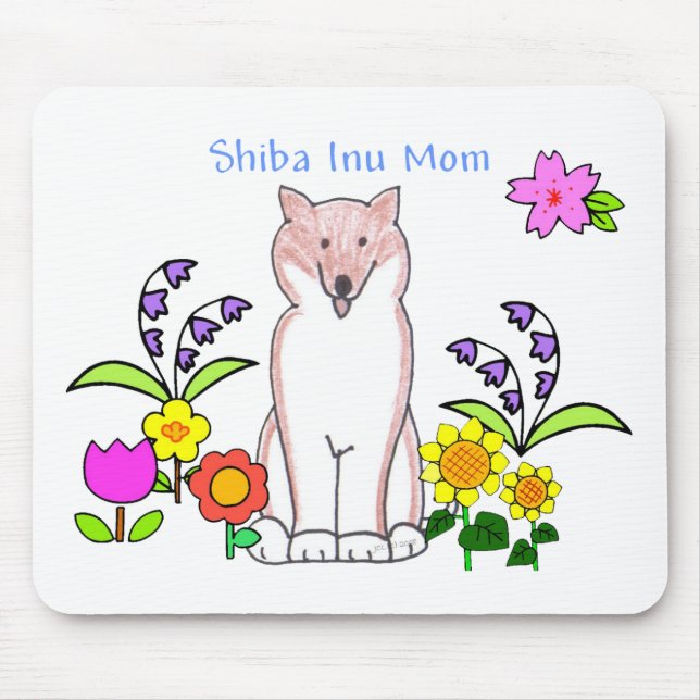 Shiba Inu Mama Mousepad (Vorne)