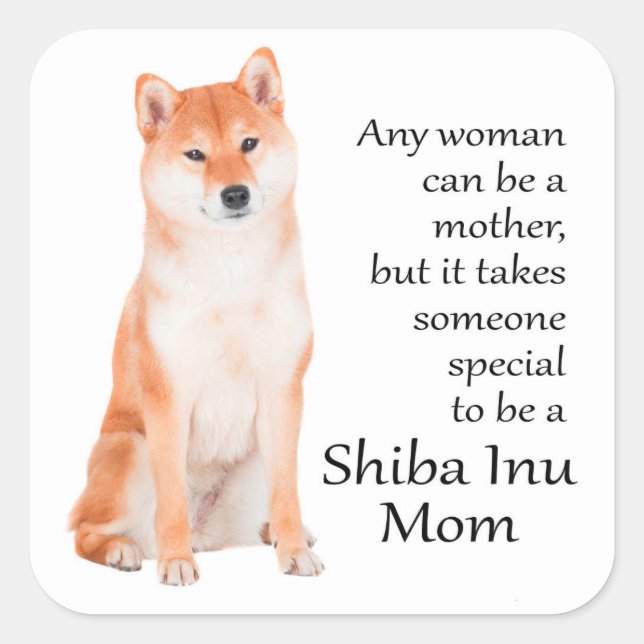 Shiba Inu Mama Stickers (Vorderseite)