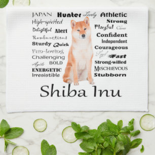 Shiba Inu Merkmal-Geschirrtuch Handtuch
