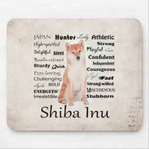 Shiba Inu Merkmale Mousepad