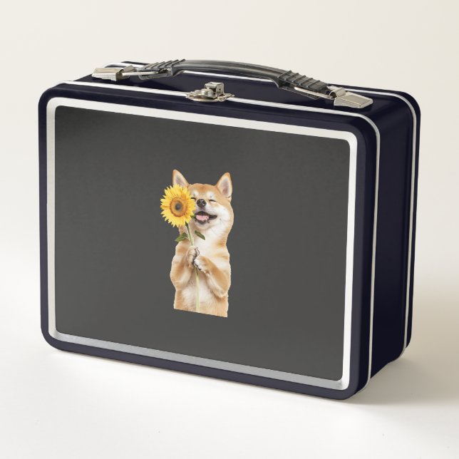 Shiba Inu   Metall Brotdose (Vorderseite)