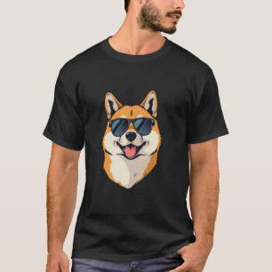 Shiba Inu mit Sonnenbrille cooler Sommer Hund besi T-Shirt