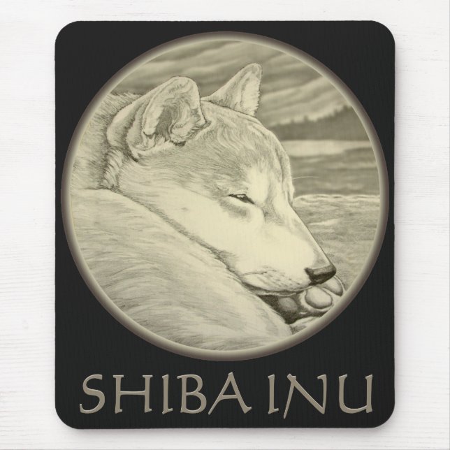 Shiba Inu Mousepad spendet antike Wolfshunde Gesch (Vorne)