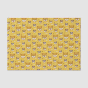 Shiba Inu-Muster Seidenpapier