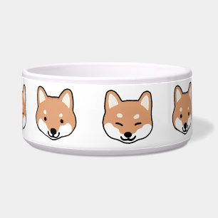 Shiba Inu Niedlich Hund Faces Haustiere Nahrungsmi Napf