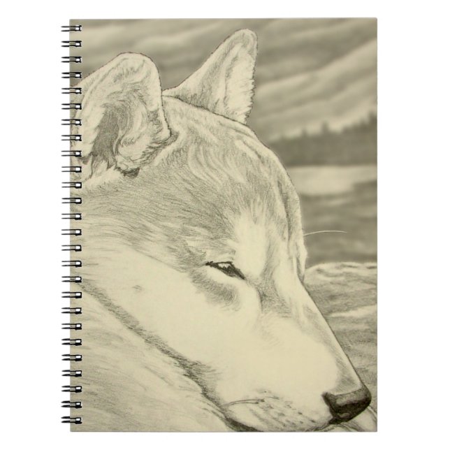 Shiba Inu Notebook Husky Art Gifts Shiba Inu Büche Notizblock (Vorderseite)