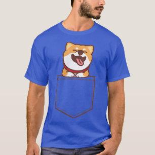 Shiba Inu Pocket Puppy Dogs Lover Puppies Dog Owne T-Shirt