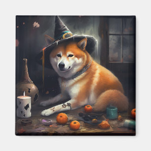Shiba Inu Pumpkins Halloween Beängstigend Magnet