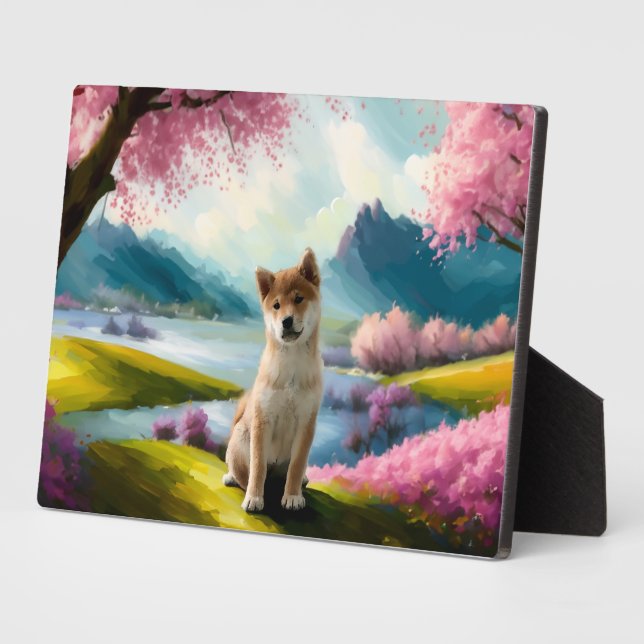 Shiba Inu Puppy Fotoplatte (Seite)