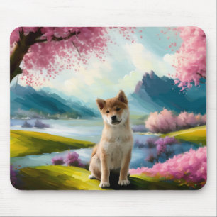 Shiba Inu Puppy Mousepad