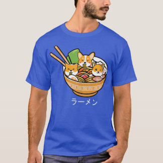 Shiba Inu Ramen Anime Kawaii Neko Teen Geschenk T-Shirt