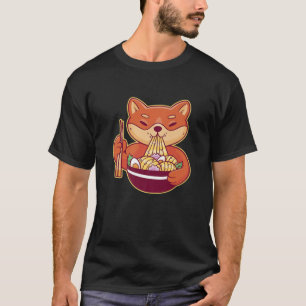 Shiba Inu Ramen Japanischer Hund essen Ramen Noodl T-Shirt