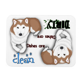 Shiba Inu Rectangle Geschirrspülmaschine Magnet