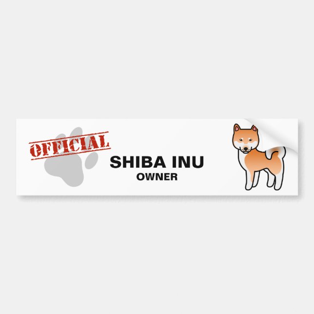 Shiba Inu Red Autoaufkleber (Vorne)