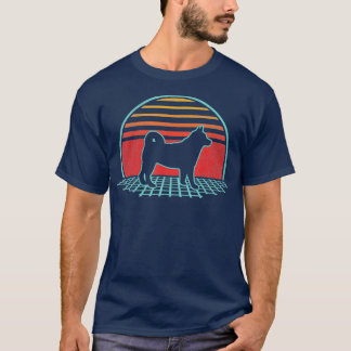 Shiba Inu Retro Vintag 80er Style Dog Lover Gesche T-Shirt