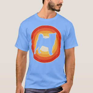 Shiba Inu Retro Vintag Sunset 60er 70er für Men Wo T-Shirt