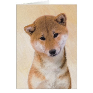 Shiba Inu (Rot) Malerei - Original Hunde Kunst