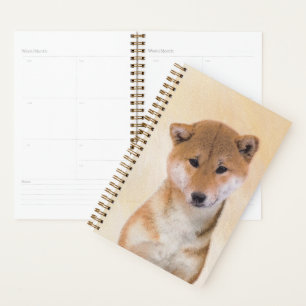 Shiba Inu (Rot) Malerei - Original Hunde Kunst Planer
