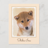 Shiba Inu (Rot) Malerei - Original Hunde Kunst