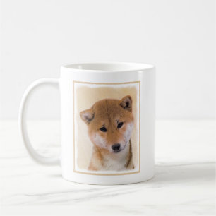 Shiba Inu (Rot) Malerei - Original Hunde Kunst Tasse