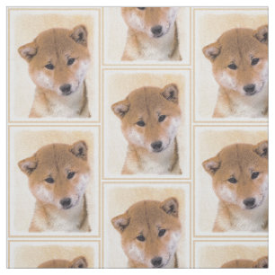 Shiba Inu (rote) Malerei - ursprüngliche Stoff