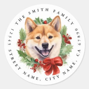 Shiba Inu Round Stickers