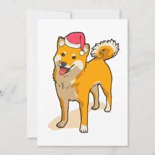 Shiba Inu Santa Claus Dog Weihnachten