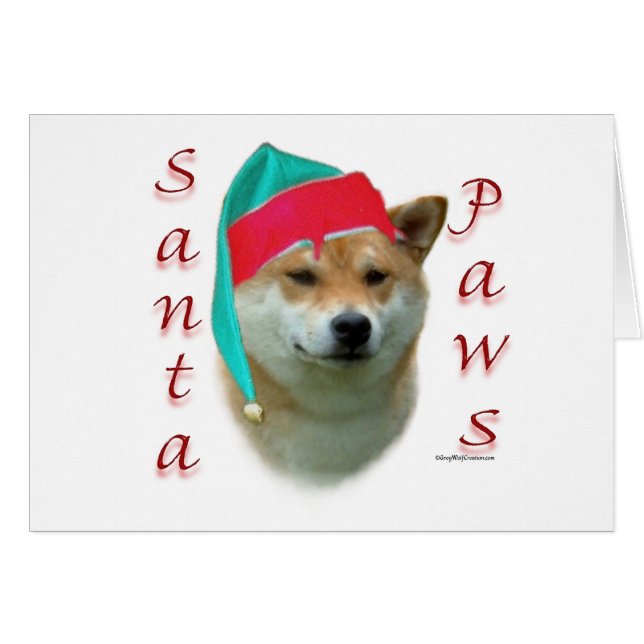 Shiba Inu Santa Paws (Vorderseite (Horizontal))