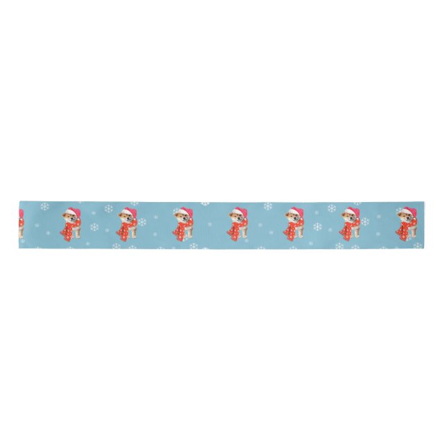 Shiba Inu Satinband (Vorderseite)