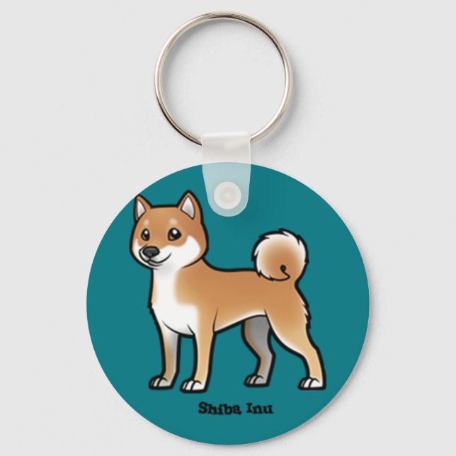 Shiba inu schlüsselanhänger (Vorderseite)