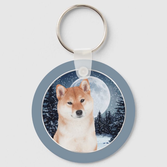 Shiba Inu Schlüsselanhänger (Vorderseite)