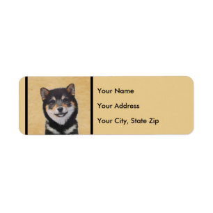 Shiba Inu (Schwarz und Tan) Malerei - Hundekunst