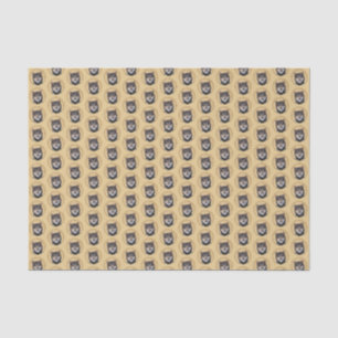 Shiba Inu (Schwarz und Tan) Malerei - Hundekunst Seidenpapier