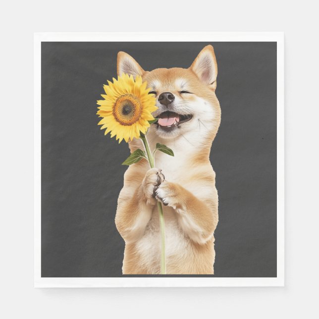 Shiba Inu   Serviette (Vorderseite)