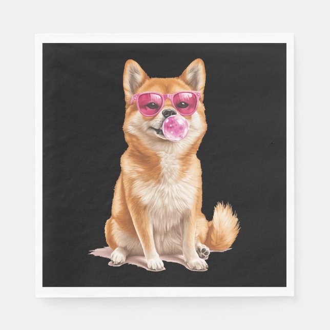 Shiba Inu Serviette (Vorderseite)