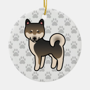 Shiba Inu Sesam Keramik Ornament