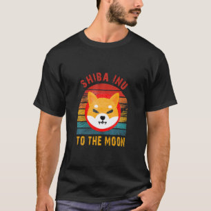 Shiba Inu Shib Coin Men Krypto zum Mond T-Shirt