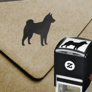 Shiba Inu Silhouette Permastempel