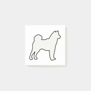 Shiba Inu Silhouette Post-it Klebezettel