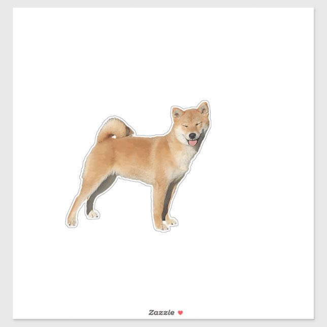 Shiba Inu Smile Aufkleber (Blatt)